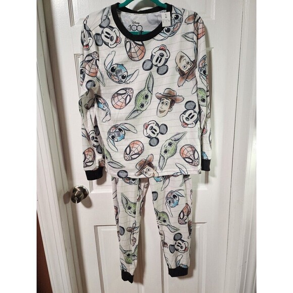 Disney 100 Character Mash Up TargetWomen's Family Pajamas Medium - Picture 11 of 11